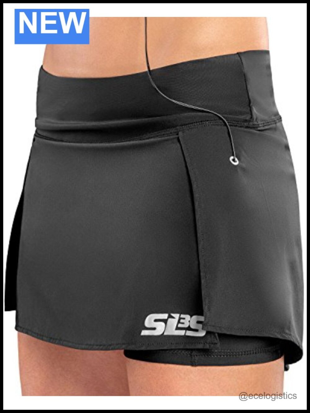 SLS3 Women's Lightweight Mini Athletic Skort Built-in Shorts Pockets
